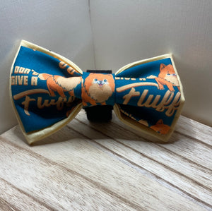"I Don't Give A Fluff "Pomeanian Pet bow tie