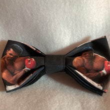 Load image into Gallery viewer, The “Greatest” black history legend themed cotton bow tie with 20” adjustable strap