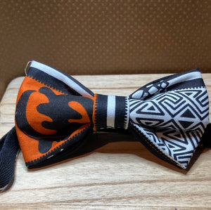 Adrinka symbol African cotton fabric pre-tied bow tie adult sized