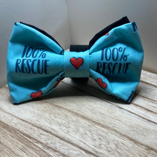 100%  Rescue pet bow tie