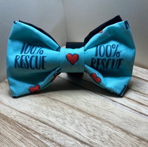 100%  Rescue pet bow tie
