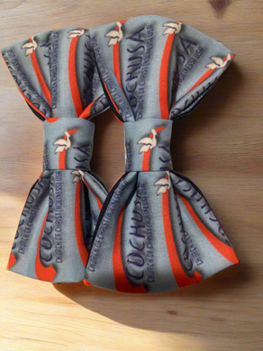 Cochusa Logo  2 piece set of pre-tied cotton bowties with up to 20 inch neckstrap