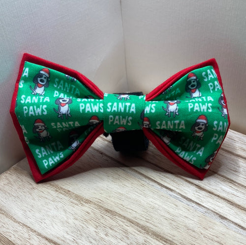 Santa Paws pet bow tie