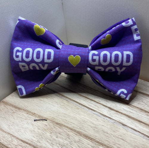 Good Boy Purple Pet bow tie