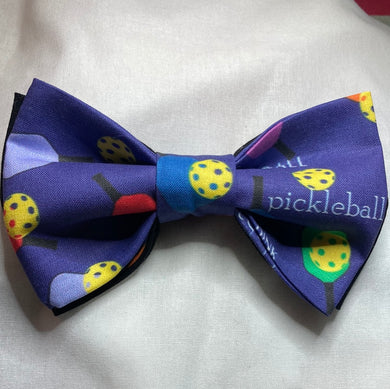 Donna’s￼ custom pickleball, cotton pre-tied Bowtie with up to 21 inch adjustable, cotton twill neck strap