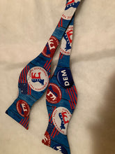 Load image into Gallery viewer, Democratic Party themed cotton self tie
