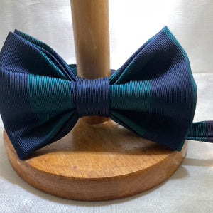 Faille woven repurposed silk bow tie