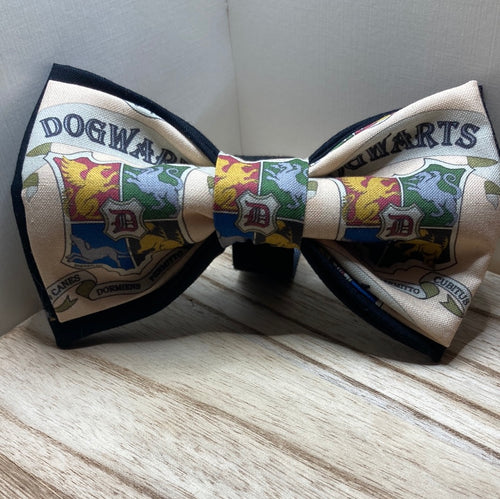 Dogwarts, wizards and magic houses pet bow tie