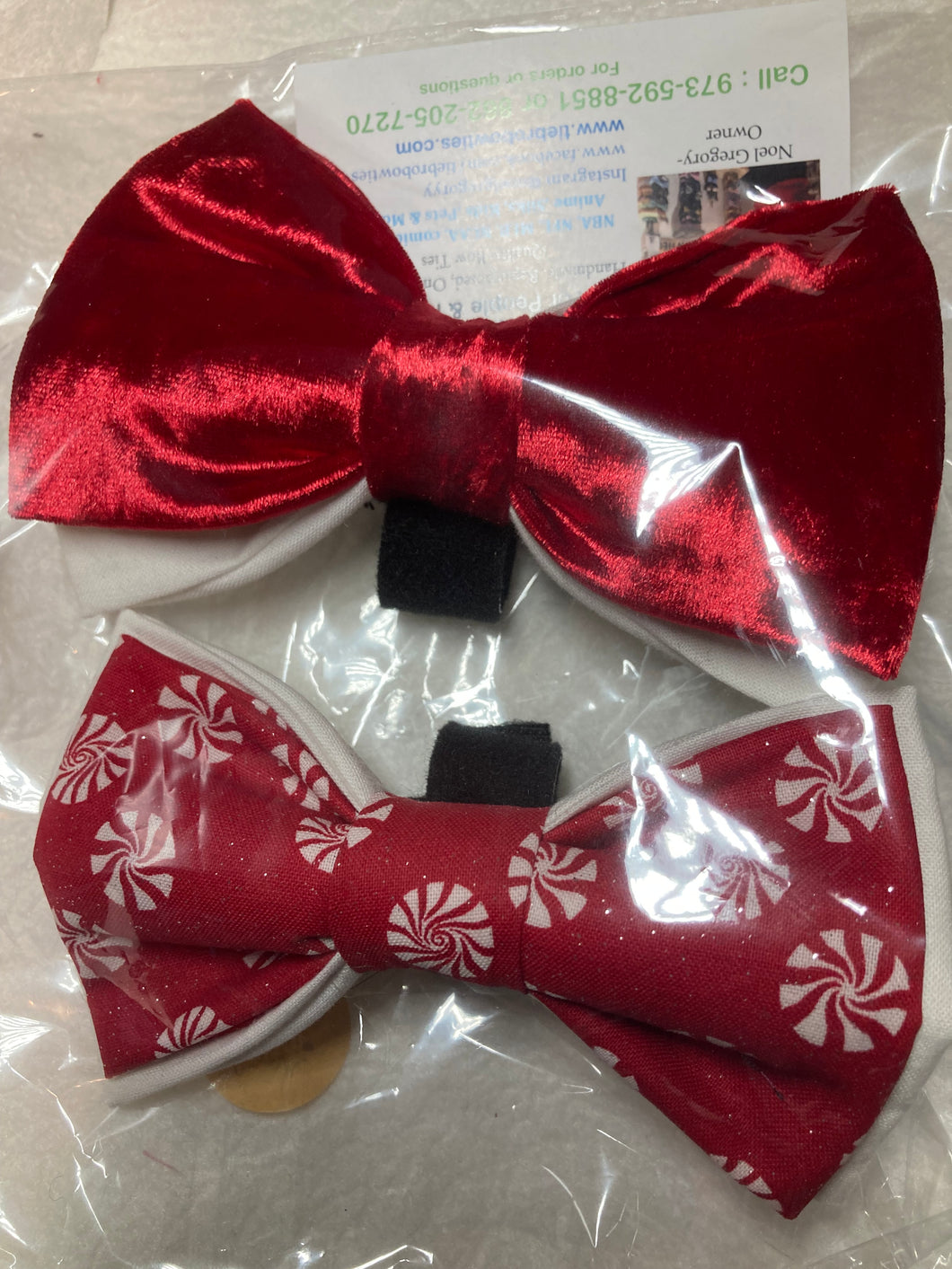 Pattys's Holiday pet Bow Tie Set