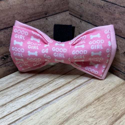 Good girl pink Pet Bowtie