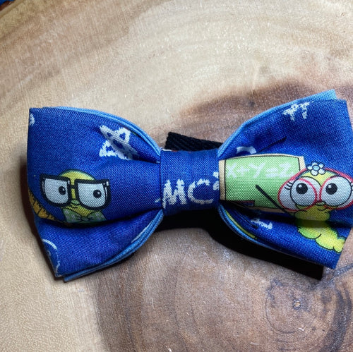 Book Worm kids cotton pre-tied bow tie with up to 16' adjustable cotton twill strap