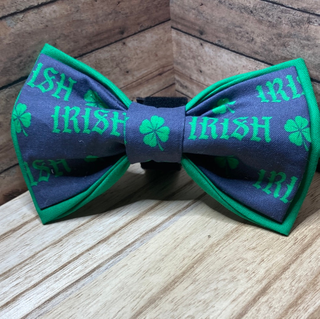 Irish pet bow tie