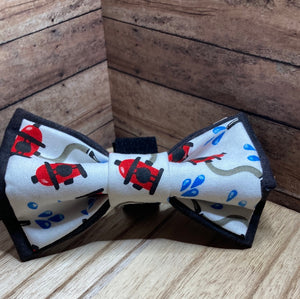 Fire hydrants pet bow tie