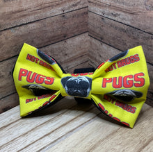 Load image into Gallery viewer, Pugs, not drugs Pat Bowtie