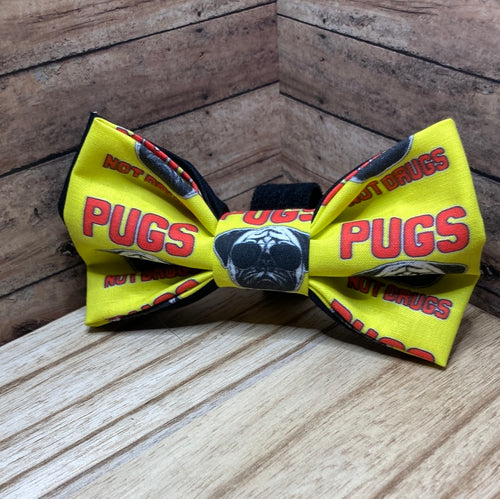 Pugs, not drugs Pat Bowtie