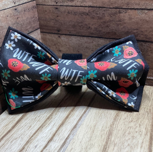 What da ? WTF cotton pet bow ties