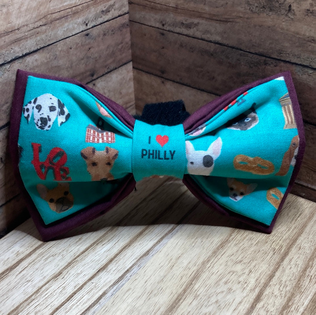 I love Philly pets bow tie