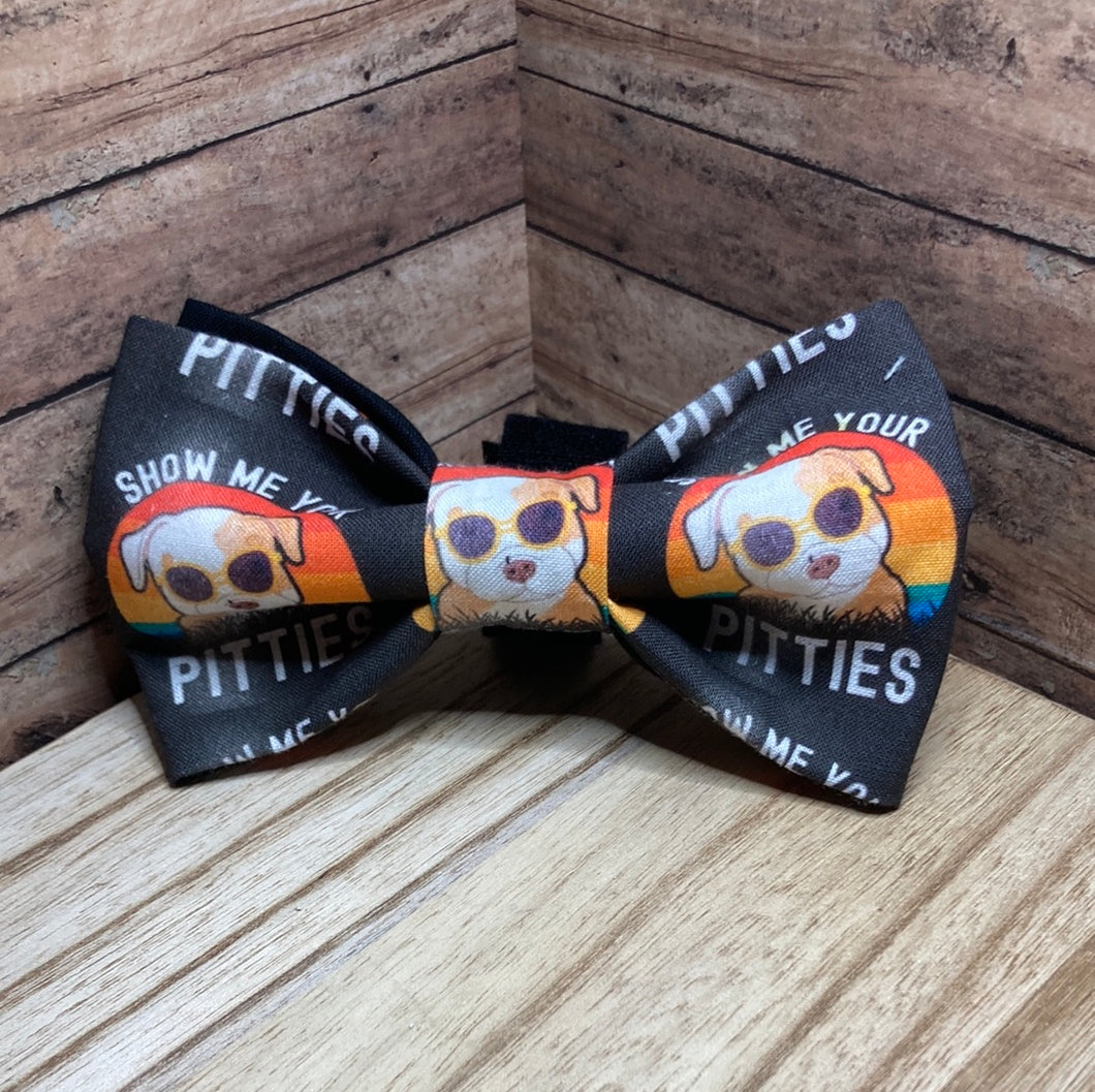 Show me your pities, pitbull dog, Bowtie
