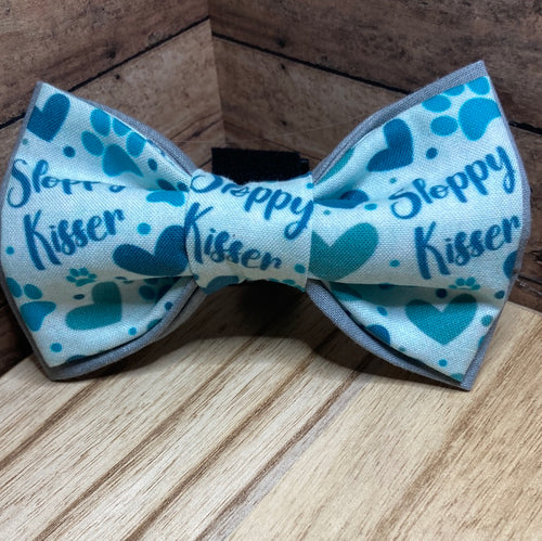 Sloppy kisser  dog, Bowtie