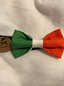 Irish Flag themed Men's cotton bow tie