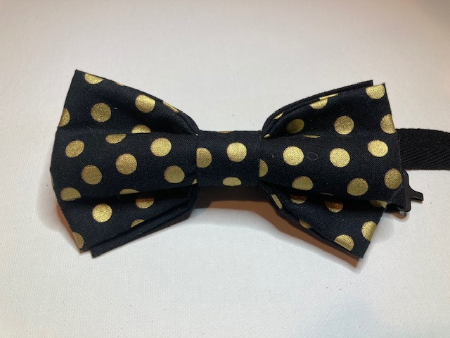 The Countee- This black and gold polka dot is whimsical yet stylish