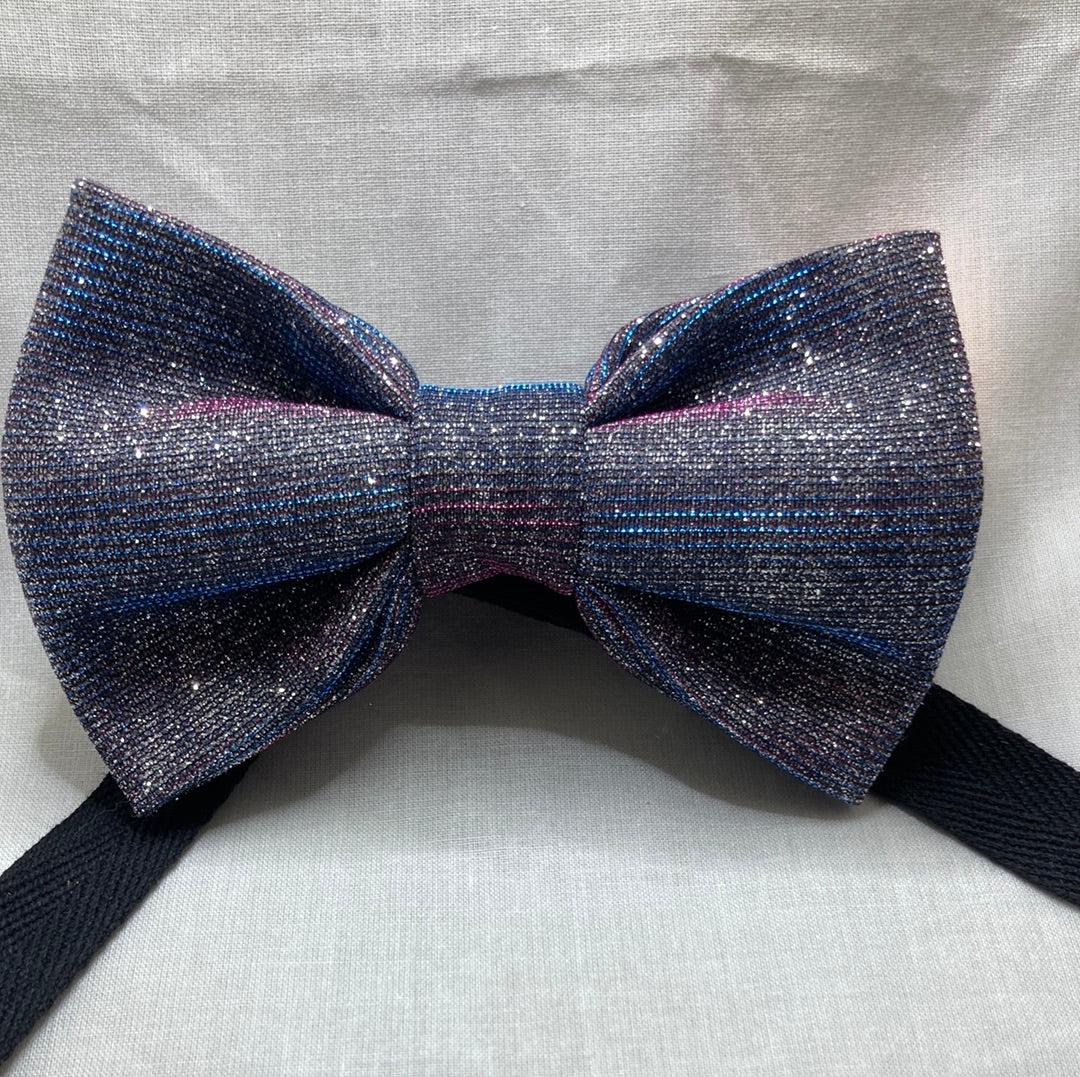 Dark Grey with violet and blue iridescent shimmer fancy