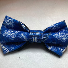 Load image into Gallery viewer, HBCU cotton bow  ties  pre-ties, black collegiate bow ties, black history month bow ties,