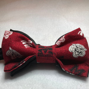 HBCU cotton bow  ties  pre-ties, black collegiate bow ties, black history month bow ties,