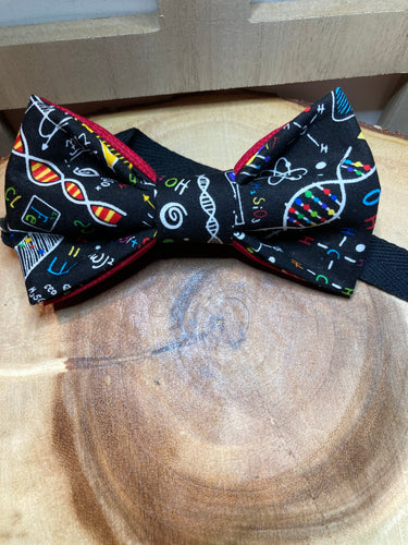 DNA, Science, Chemistry themed cotton bow tie Great for science teachers, students,
