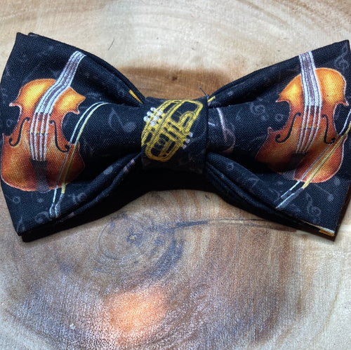 Violin self tie bow tie pre-tied cotton