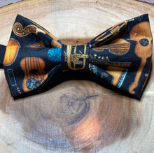 Load image into Gallery viewer, Assorted instruments bow tie pre-tied cotton
