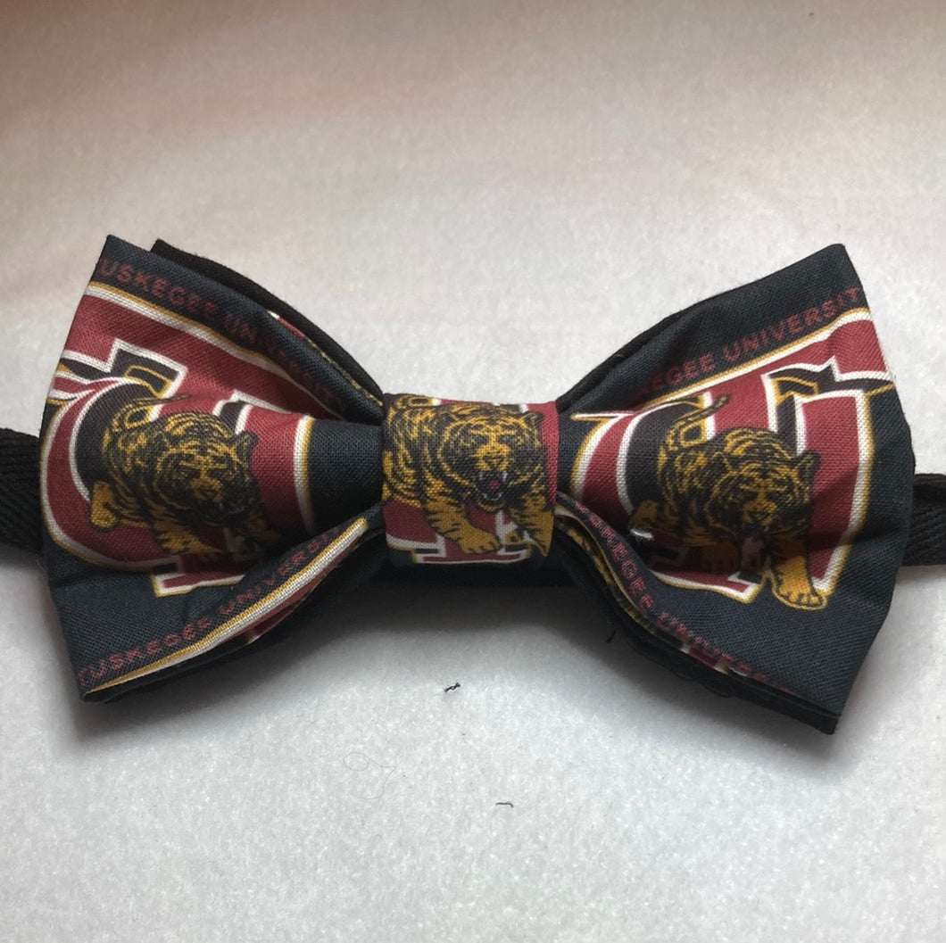 HBCU cotton bow  ties  pre-ties, black collegiate bow ties, black history month bow ties,