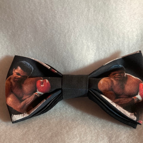 The “Greatest” black history legend themed cotton bow tie with 20” adjustable strap